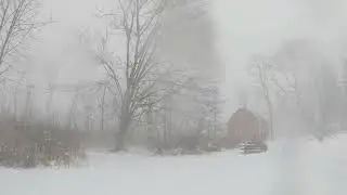 SNOW SQUALL (LINE-WITH THUNDER-SNOW) Hits Andover, OH 1/17/2026