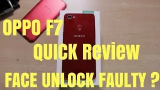 OPPO F7 Quick Review - Benchmark + Face Unlock Fault ! Hindi India