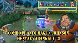 FRANCO EXE ⁉️ COMBO HARAM FRANCO MAGE + JOHNSON, MENYALA ABANGKUU#32 - A.M PLAY