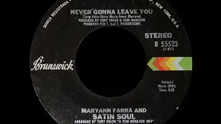 Maryann Farra & Satin Soul ~ Never Gonna Leave You 1975 Disco Purrfection Version