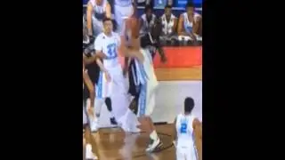 Knocked to the floor with no whistle