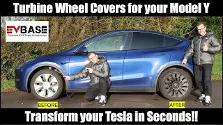 Преобразите свой Tesla Model Y (или Model 3) с помощью этих потрясающих колпаков Turbine от EVBase.