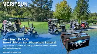 MeritSun 48V 50Ah Smart Lithium Iron Phosphate Battery!