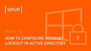 How to configure account lockout in active directory