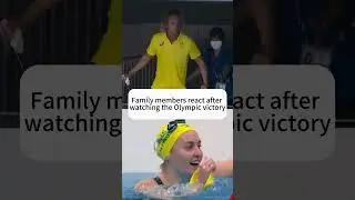 Family's reaction to watching the Olympic gold medal winner#olympics#paris#parents#reaction#proud