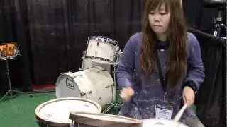 Chiiko【D_Drive】's Demonstration＠Gaai Drums NAMM2013 ~18