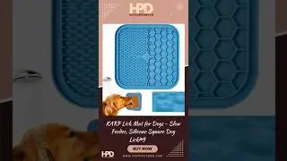KARP Lick Mat for Dogs - Slow Feeder, Silicone Square Dog Licking Mat