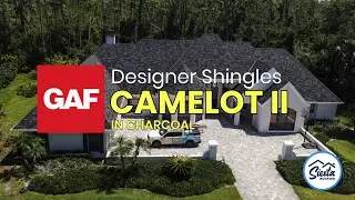 GAF Camelot II Designer Shingles in Charcoal installed by Siesta Roofing in Sarasota