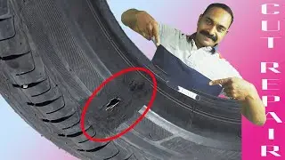Car  Tyre Side Wall Repair || easy method
