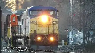 Two CSX trains on the Toledo Sub and a widecab GE on the CFE Line.