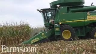 Farm Progress Show 2016 Harvest Demo: John Deere 9770 STS with Calmer Corn Head.