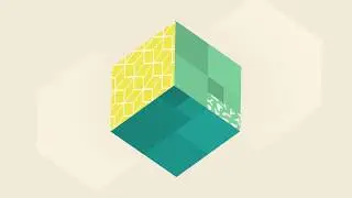 Isometric texture logo animation | Cube animated intro | After effects template