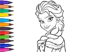 How To Draw FROZEN ELSA And Anna||Elsa And Anna Drawing Easy Step By Step