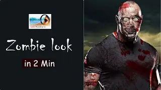 Photoshop: Zombie look | Zombie filter in photoshop | Normal image to zombie look