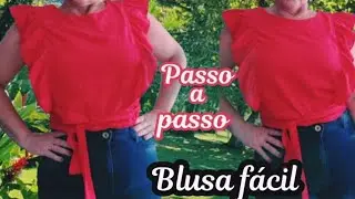 Como fazer BLUSA SIMPLES E F&Aacute;CIL DE FAZER 