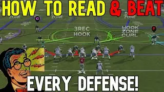 MAKE PASSING EASY! How to 📚READ & BEAT🥊 EVERY DEFENSE in Madden NFL 25, MAN OR ZONE! Offense Tips