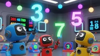 Robot Numbers Song for Kids | Counting Song, Baby Songs & Nursery Rhymes 🤖🔢🎶