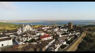Monsaraz Aerial 4K,  Portugal with calm music