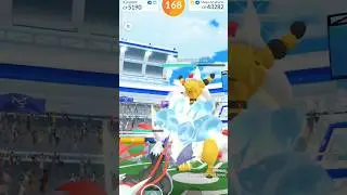 Solo Mega Ampharos ⚡🐉 #pokemongo #shorts
