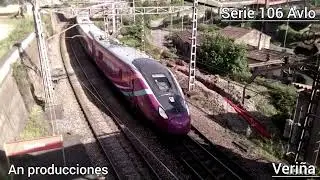 TRENES RENFE DESLIZÁNDOSE POR LA VÍA (SONIDO DIRECTO) 