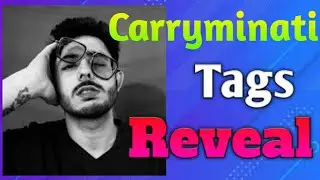 carryminati tags reveal | showing all tags
