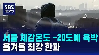 [날씨] 서울 체감온도 -20도에 육박…올겨울 최강 한파 / SBS