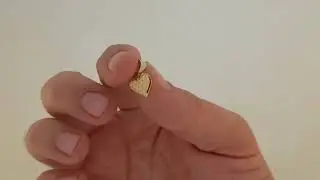Pingente Cora&ccedil;&atilde;o em Ouro Trabalhado Galeria