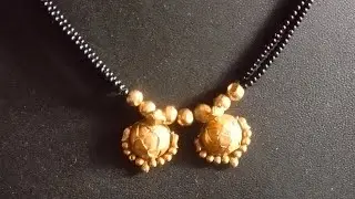 Simple daily use mangalsutra design//Mangalsutra banane ka aasan tarika at home//Mangalsutra