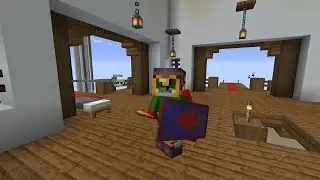Teasing my loyal trident with a full inventory (Minecraft replay mod test)