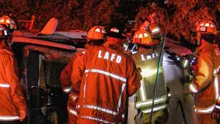LAFD Traffic Collision with Entrapment: FS19 (Brentwood) 9.13.24