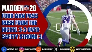 Safety Strong 3: MASTER This Nickel 3-3 Over 4-Man Blitz in Madden 26