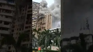 High-rise building fire