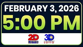 5PM PCSO LOTTO RESULT TODAY FEBRUARY 3, 2026 | SWERTRES EZ2