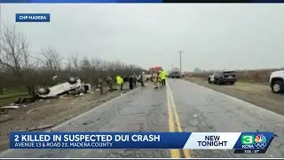 2 dead, 3 hurt in New Year's Eve crash in Madera County; DUI suspected