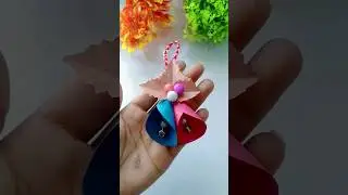 Making only $1 key ring || making &hearts;️ paper chabi challa || 🌹 chabi ring || key ring || #shorts