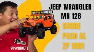 Jeep wrangler MN 128 escala 1/12, pasó al zp 1001 / unboxing en español