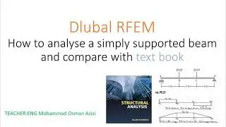 SS Beam Analysis Manual + Software | Easy Dlubal RFEM | In Dari Language