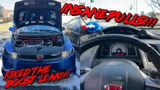 Fixing Boost Leaks, New Car Parts & Insane Pulls w/ My Brother! #honda #mugen #turbo