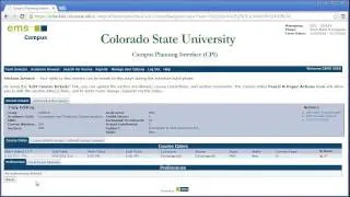 Campus Planning Interface Video - Adding Section