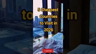 5 Cheapest Countries to Visit in Asia for 2026 (Budget Travel Guide) #travel #shorts
