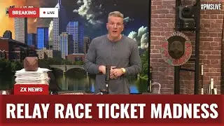 Pat McAfee RELAY RACE Chaos for Championship Tickets GOES VIRAL!  #PMSSEATGEEKRELAY Trending