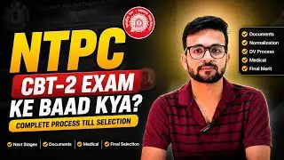 🚆 NTPC CBT-2 — Full Selection Process | Typing, Psychometric, DV, Medical & Merit Explained