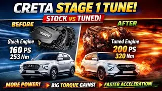 Creta Stage 1 Tune 🔥 Stock vs Tuned Power Explained! 🚀 #Creta #Stage1 #CarMods #TurboLife #Viral