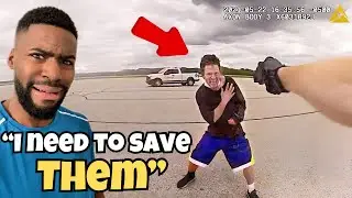 Drug-Induced Delusion Leads to Airport Arrest (Bodycam Reaction)