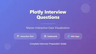 Plotly Interview Questions: Master Interactive Data Visualization & Dashboards