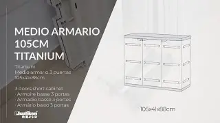 PLASTIKEN TITANIUM MEDIO ARMARIO 105 cm