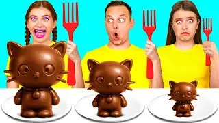 Big, Medium and Small Plate Challenge | Amazing Food Challenges by TeenTeam