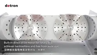 Пятиосевые наклонно-поворотные столы  detron GDTF 500HB 2W