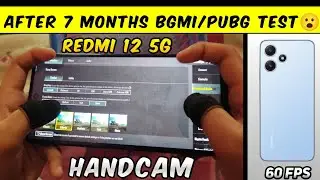 REDMI 12 5G BGMI HANDCAM TEST AFTER 7 MONTHS  ❤️‍🔥 !! 4 Finger + Gyroscope !! BGMI !! PUBG MOBILE