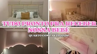 Fim da reforma: Quarto pronto - Arrumei o berço da Giovanna #gravidez 
